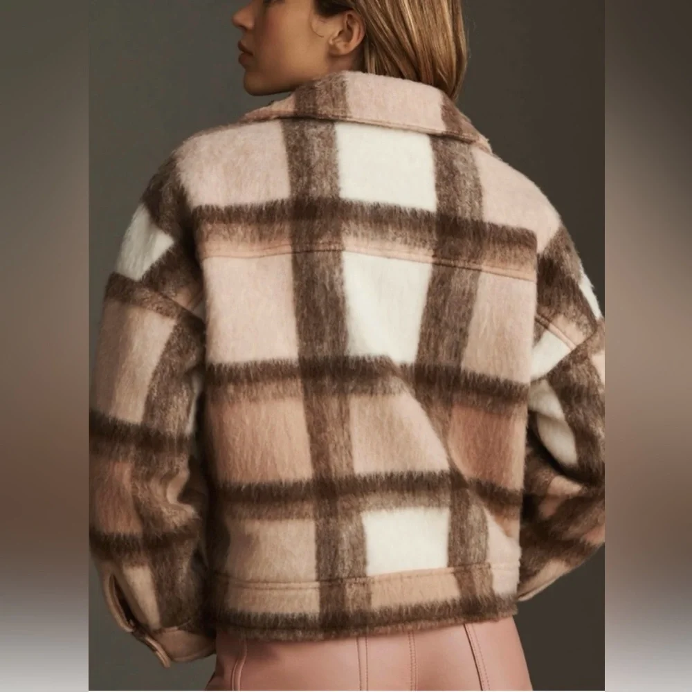 Anthropologie Plaid Coat - Size S - Picture 2 of 8
